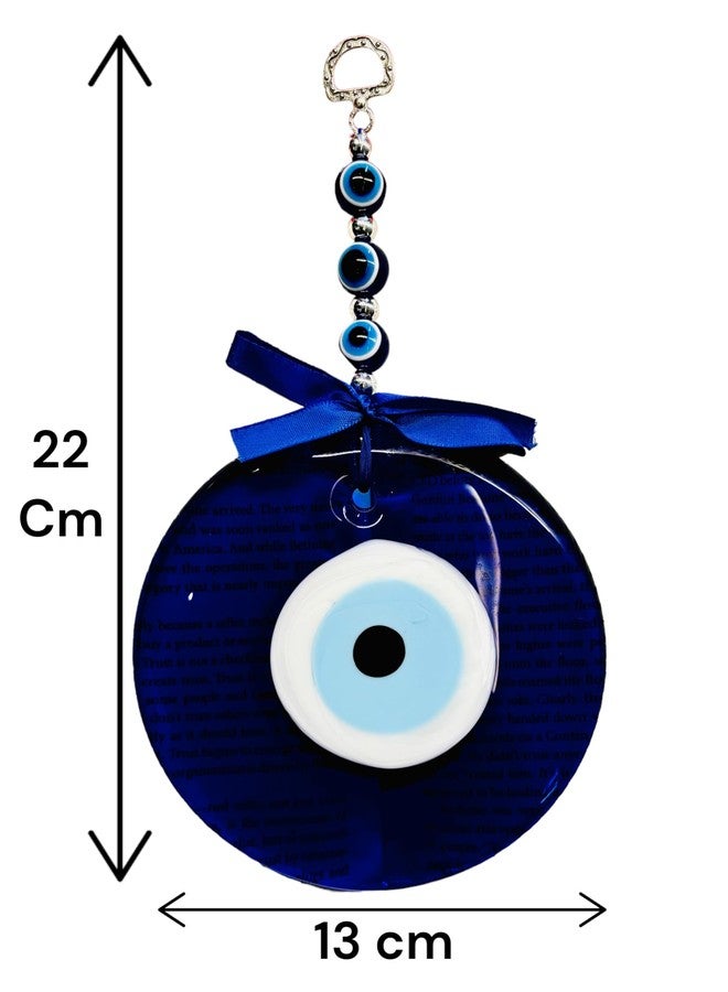 WARMINGO DE Big Size Evil Eye Hanging for Home or Office | Turkish Evil Eye for Home Main Door Entrance | Brings Good Luck & Prosperity | Evil Eye Wall Hanging (3 Eye Large) - Image 5